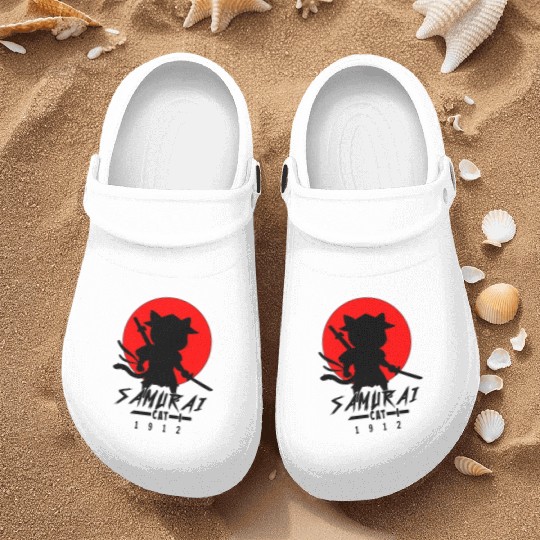 Samurai Cat Nurse Clogs