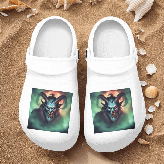 Krampus in Green Fog Nurse Clogs