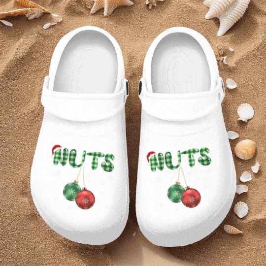 Chest Nuts Christmas Funny Couple Matching Nurse Clogs