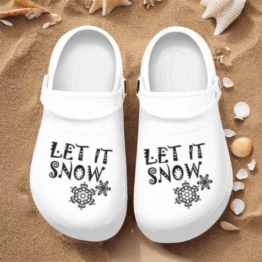 let it snow on Nurse Clogs