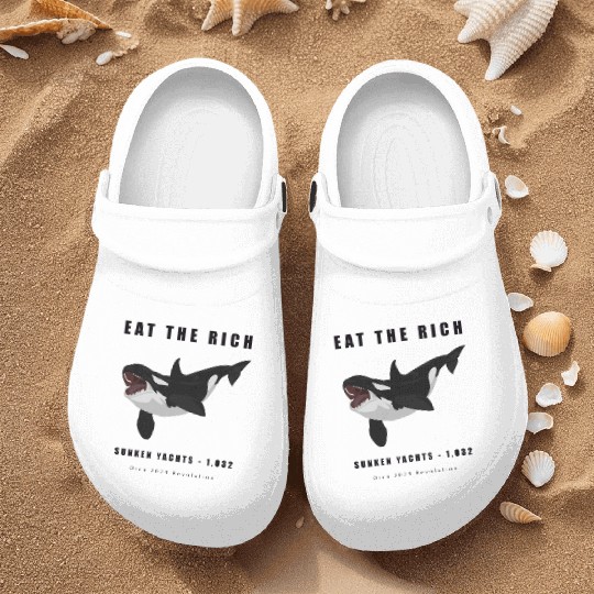 Eat The Rich - Orca Revolution Nurse Clogs