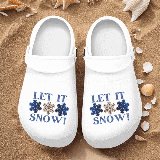Let It Snow Nurse Clogs