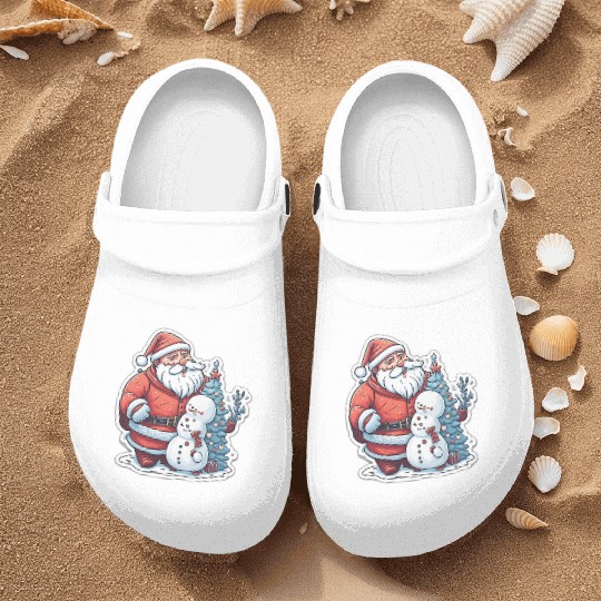 Cheerful Holidays Await: Explore Our Santa Nurse Clogs