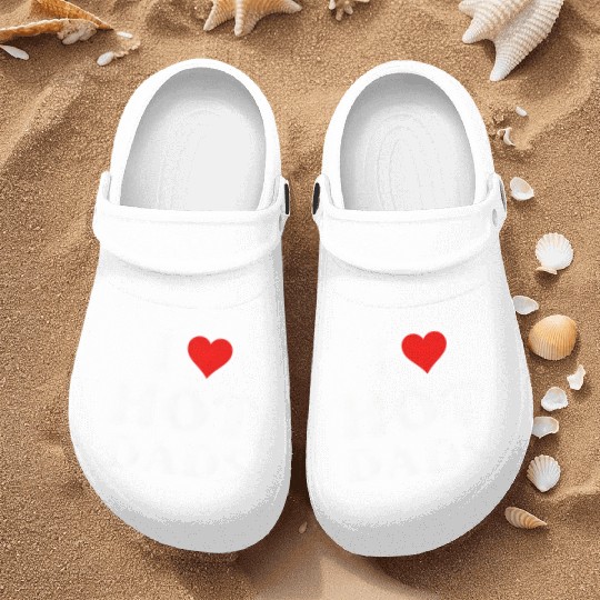 I Love Hot Dads Nurse Clogs