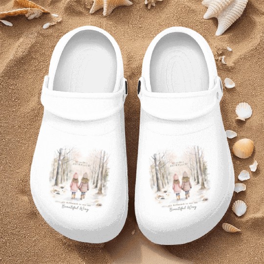 Cute Kids In Winter Wonderland Nurse Clogs