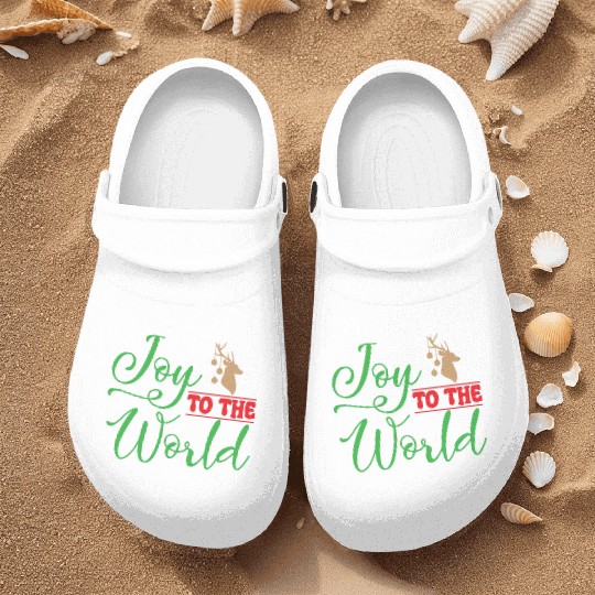 Joy to the world, Christmas design Nurse Clogs