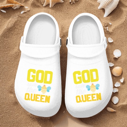 Earth Quote God Save The Queen Bee Nurse Clogs