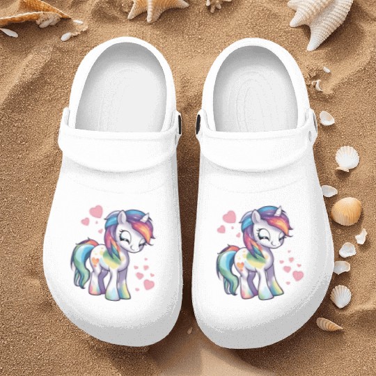 Valentine Pony Nurse Clogs