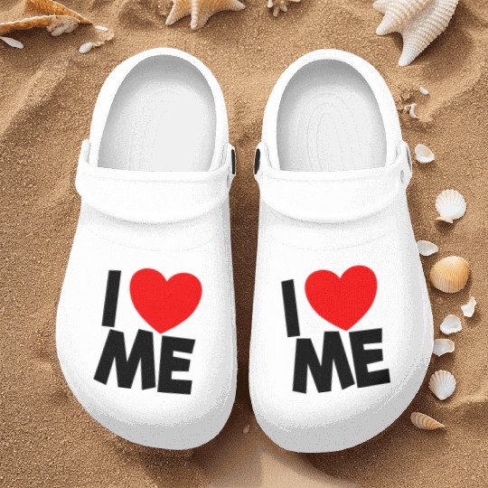 I Love Me Red Heart Self Love Affirmation Nurse Clogs