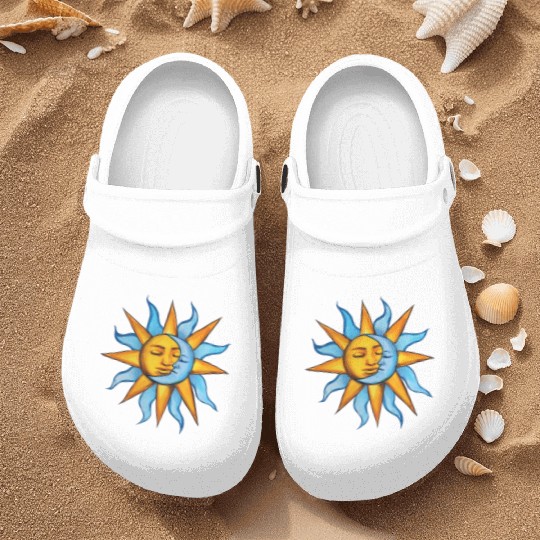 sun moon Nurse Clogs