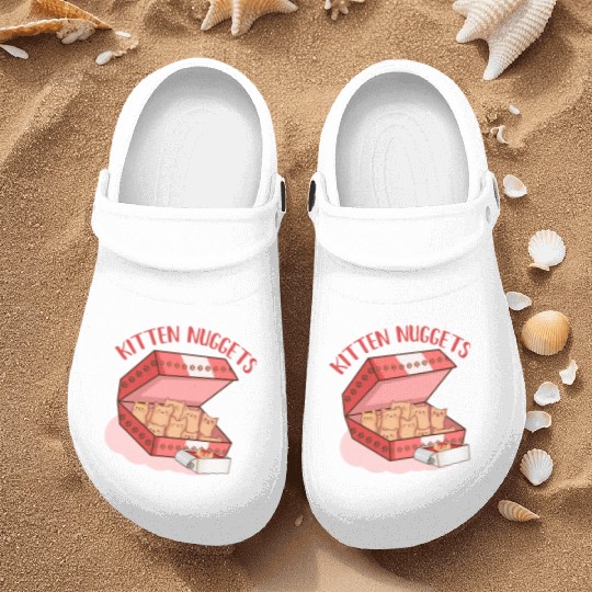 Funny Kittens as Chicken Nuggets, Cat Lover Nurse Clogs