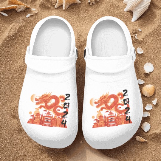 Year Of The Dragon Nurse Clogs | chinese lanterns