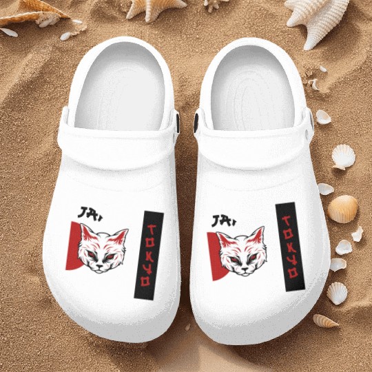 kawaii cat anime japanese retro Nurse Clogs