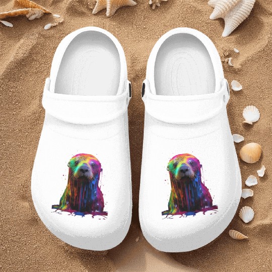 Rainbow Sea Otter Nurse Clogs