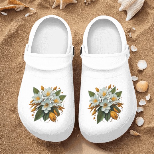 3d flower Nurse Clogs