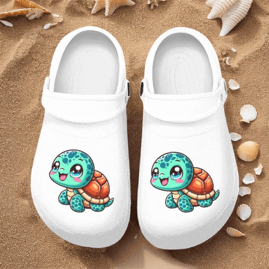 Graceful Sea Turtle Serenity Nurse Clogs