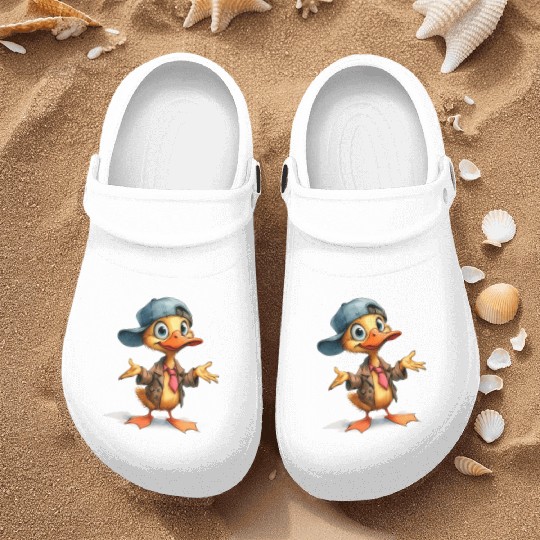 Funny duck design for Nurse Clogs and more..