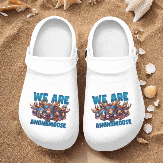 We Are Anonymoose Cool Moose Nurse Clogs