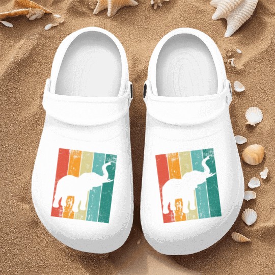 Retro Elephant Nurse Clogs
