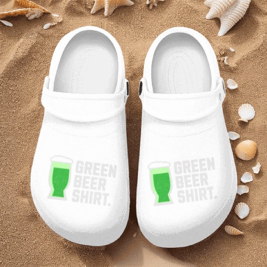 Green Beer Nurse Clogs for St. Patrick's Day