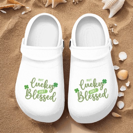 Not Lucky Just Blessed Nurse Clogs