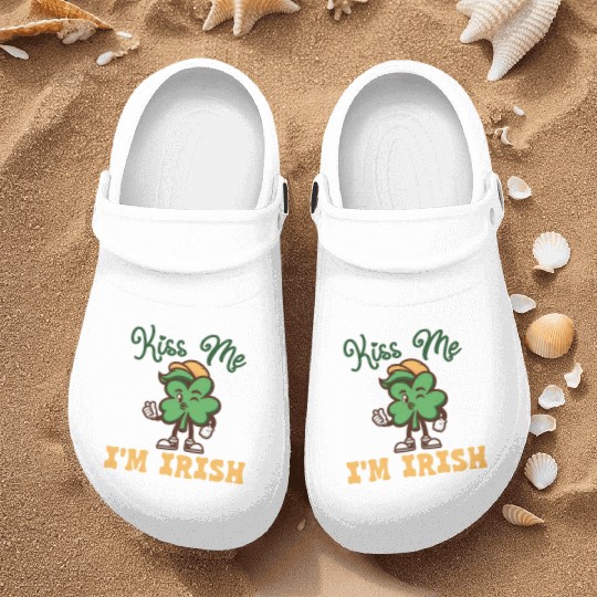 Kiss Me Im Irish St. Patrick's Day Nurse Clogs