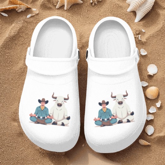 Rodeo Bull Riding Livestock Show Farmer Cattle Nurse Clogs