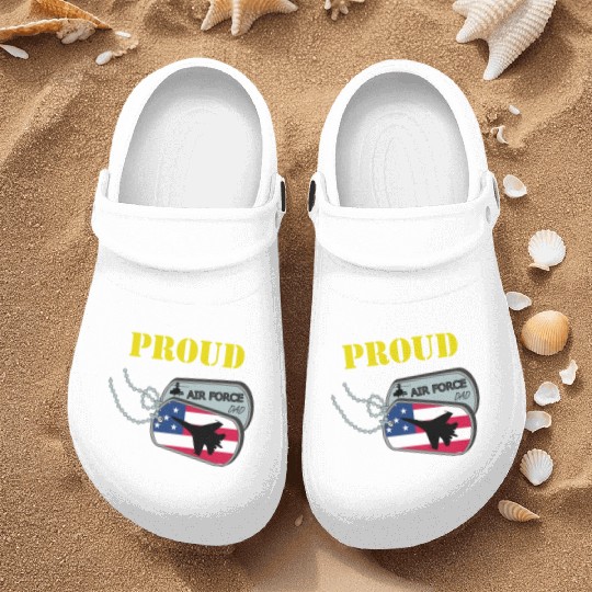 Proud Air Force Dad Nurse Clogs