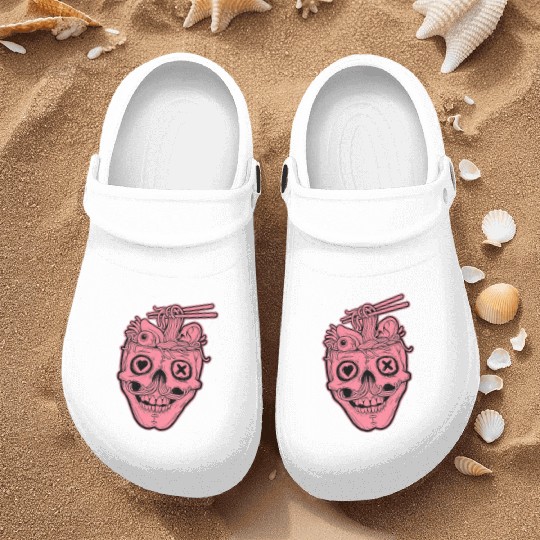 Skull Ramen Nurse Clogs