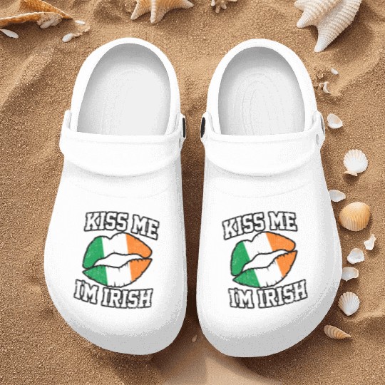 KISS ME IM IRISH ST PATRICKS DAY Nurse Clogs