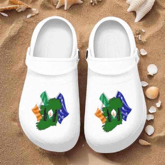 Irish Easter Lily - Designed in Ireland Nurse Clogs
