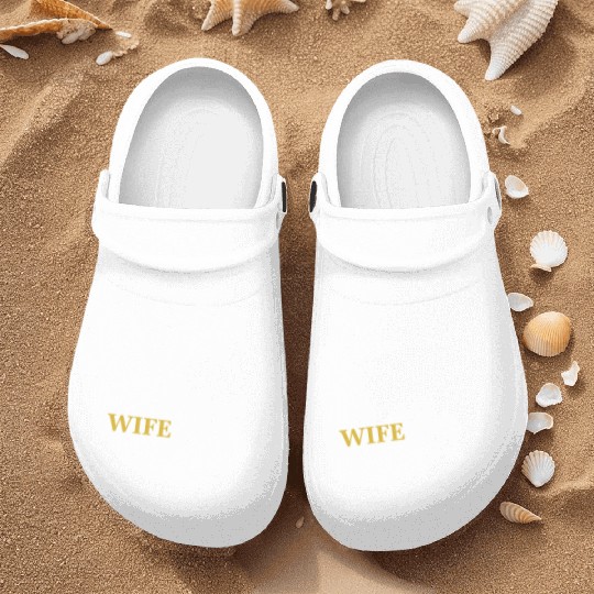 Black and Gold Wife Changing - Bitcoin Nurse Clogs