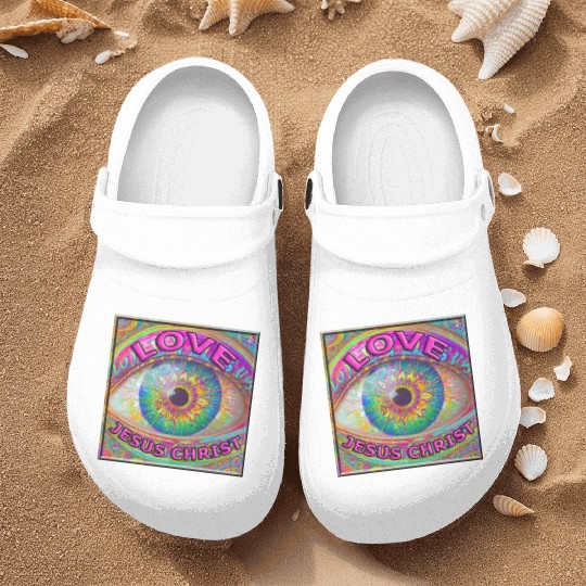 Eye (I) Love JESUS CHRIST Nurse Clogs