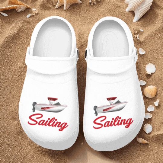 You Had Me At Sailing Funny Boat Racing Nurse Clogs
