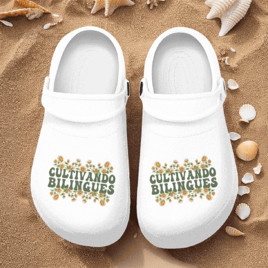 Cultivando Bilingües Spanish Teacher Nurse Clogs