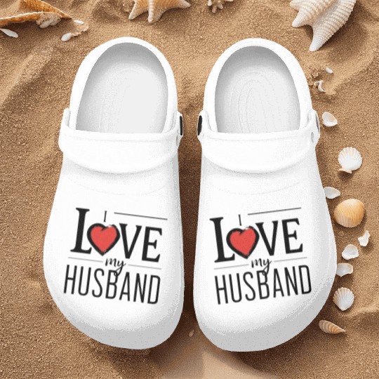 I LOVE MY Husband Nurse Clogs