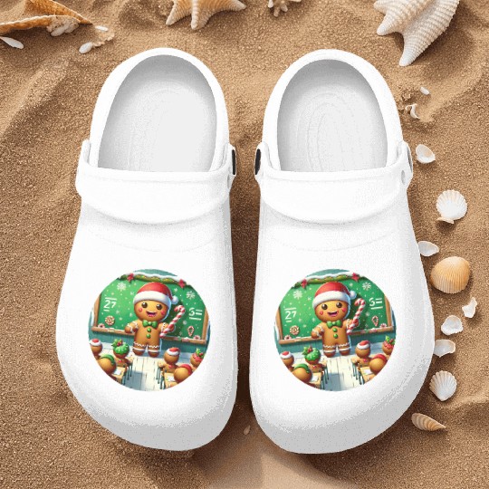 Gingerbread Teach's Yuletide Class Nurse Clogs