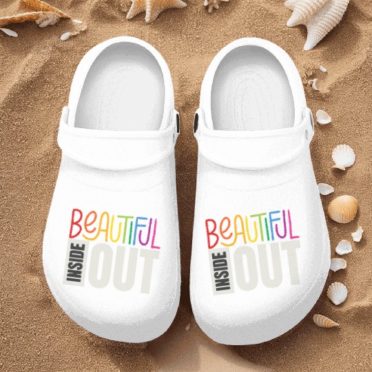 Beautiful Inside Out (black) Nurse Clogs