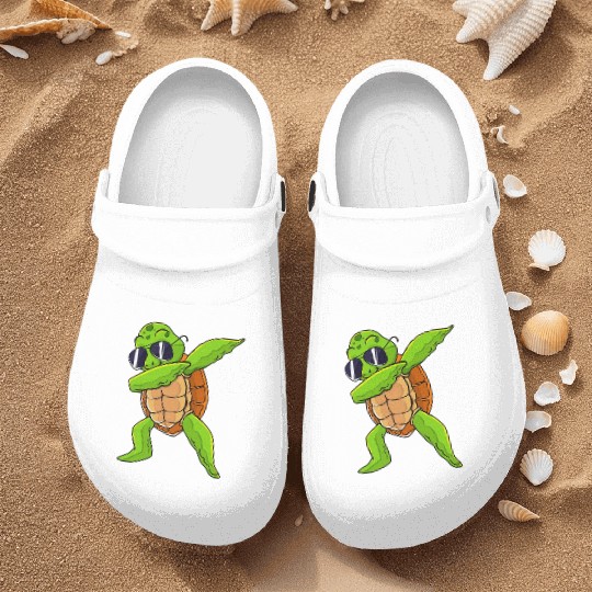 Dabbing Sea Turtle Animal Lover Save The Turtles Nurse Clogs