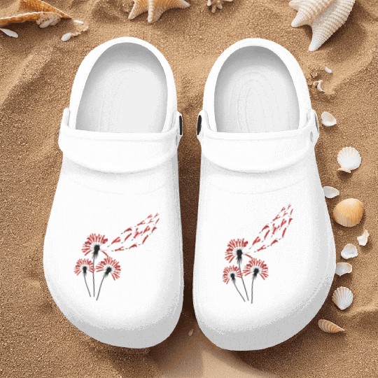 Flower Dandelion Lobsters Nurse Clogs for Lobster Lover