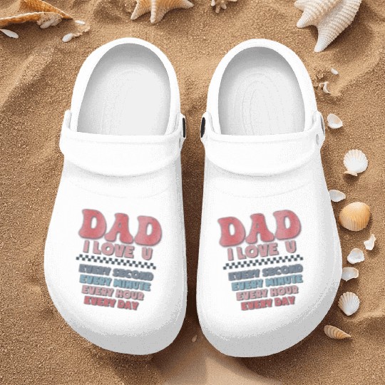 Fathers Day Funny Nurse Clogs,dad i love u