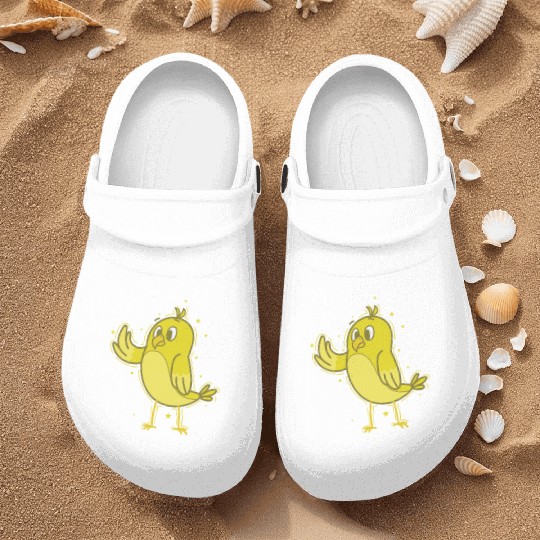 Canary waving Nurse Clogs