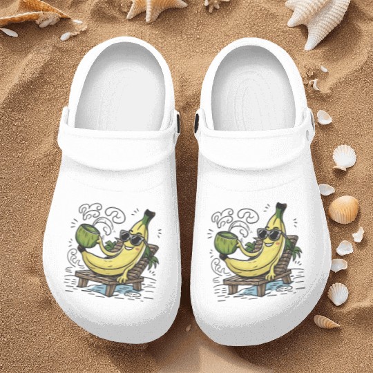 Tropical Paradise: Tranquil Beach Sunset Nurse Clogs