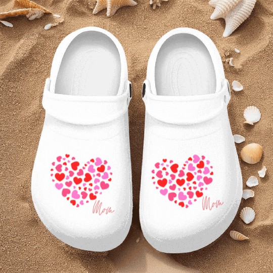 Hearts Love Mom 2 Nurse Clogs