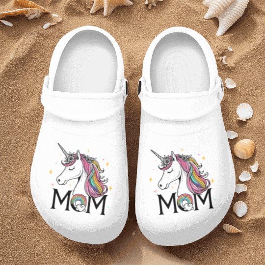 Mom Unicorn Nurse Clogs