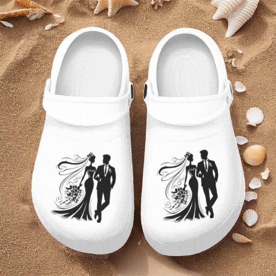 Bride Groom Nurse Clogs