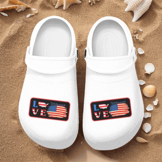 love america ,we the people Nurse Clogs