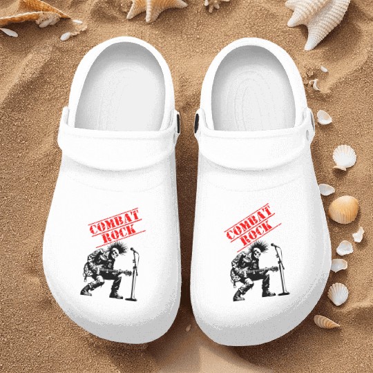 Funny combat rock punk soldier Nurse Clogs