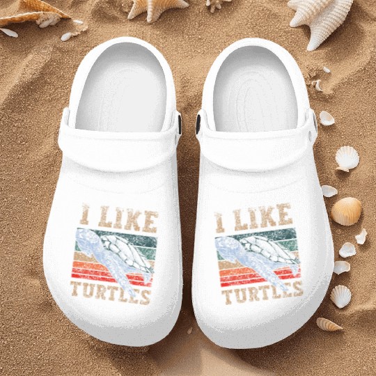 I Like Turtles Lover Turtle Pet Animal Nurse Clogs