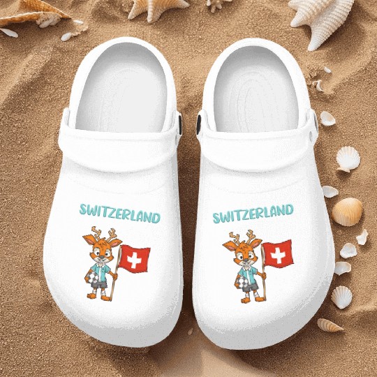 Switzerland Deer / Swiss Fans Nurse Clogs